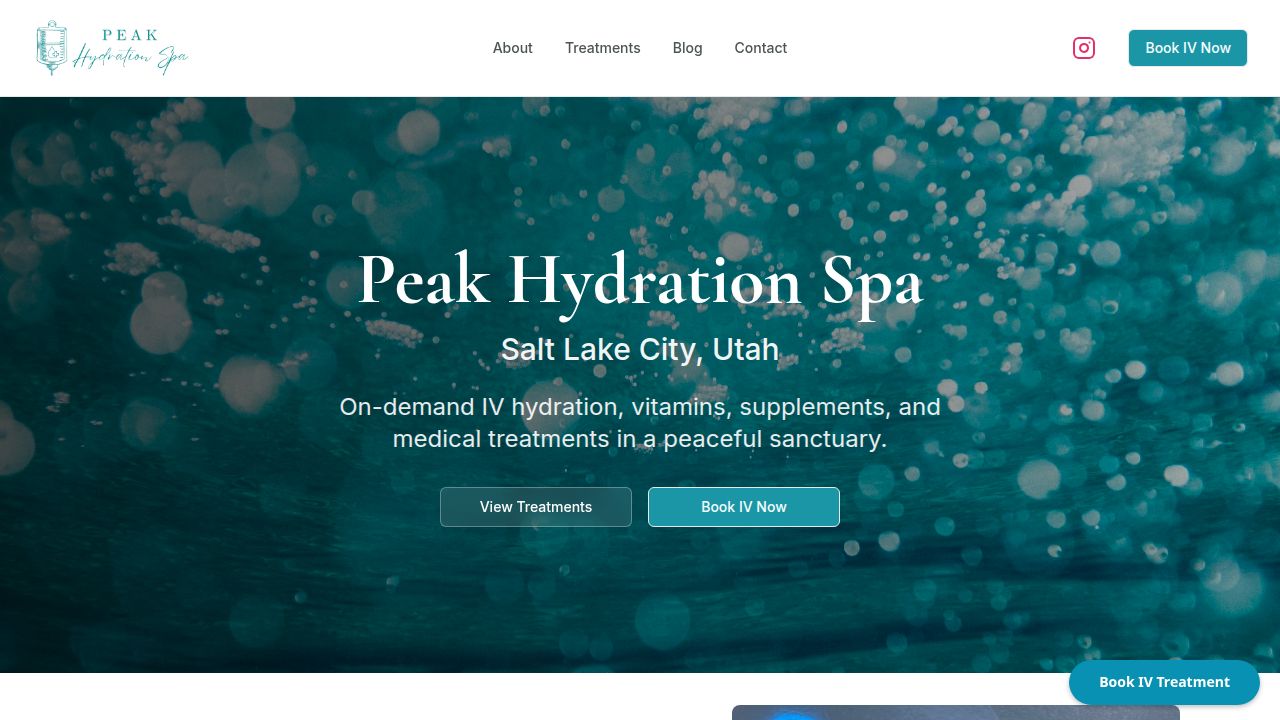 Peak Hydration Spa logo